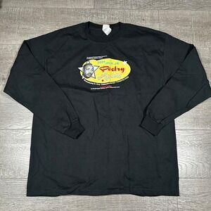Vintage 2004 MLK Jr Poetry Rap Slam Long Sleeve Shirt Black Delta XL